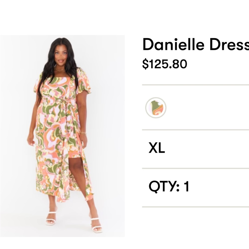 Show Me Your MuMu Orange Cream Wrap Midi Dress